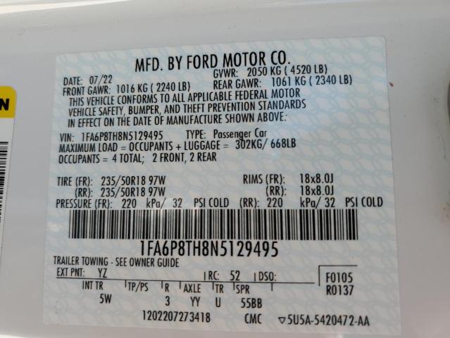2022 FORD MUSTANG - 1FA6P8TH8N5129495