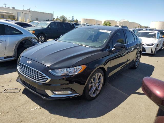 FORD FUSION S 2017 black sedan 4d gas 3FA6P0G73HR171321 photo #1