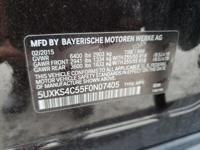 VIN 5UXKS4C55F0N07405 2015 BMW X5, Xdrive35D no.14