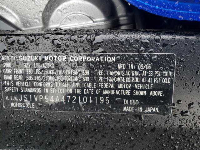 2007 SUZUKI DL650 - JS1VP54A472101195