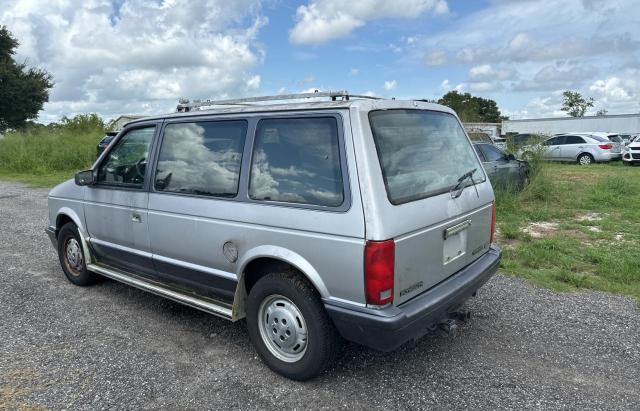 PLYMOUTH VOYAGER LE 1990 silver sports v gas 2P4FH5534LR684043 photo #4