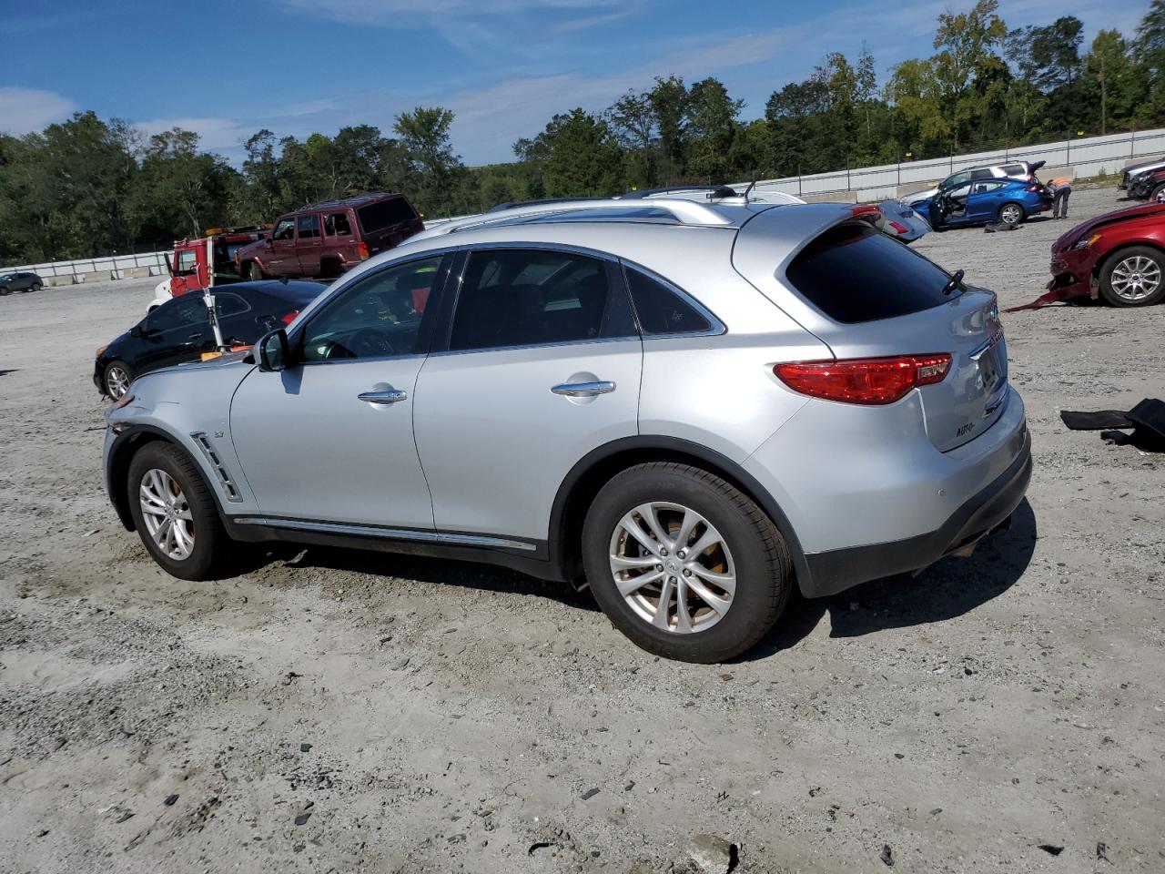 INFINITI QX70 2016 silver  gas JN8CS1MW9GM751309 photo #3