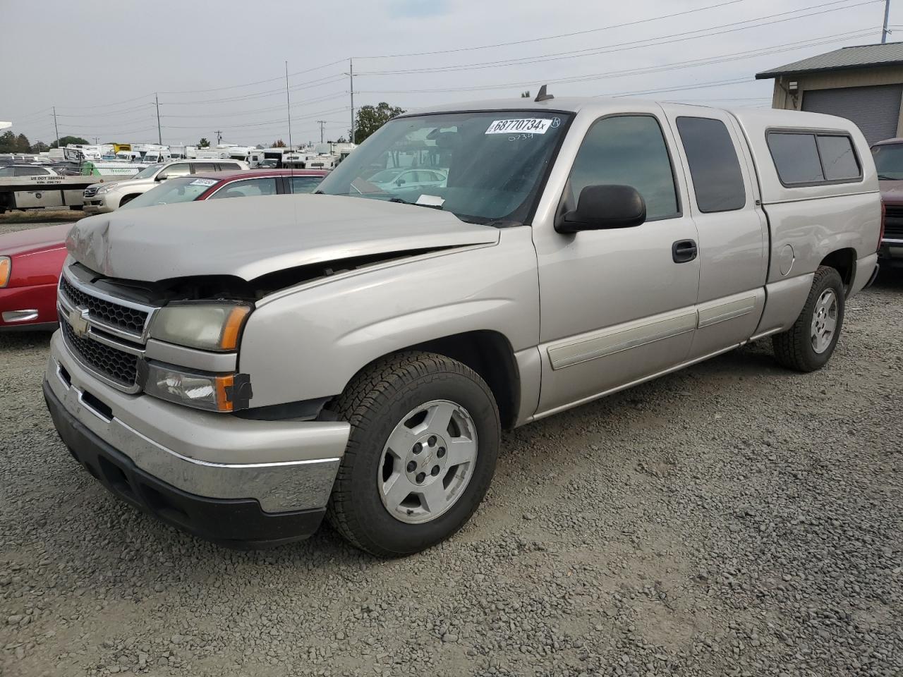 CHEVROLET SILVERADO 2006 silver  flexible fuel 1GCEC19Z46Z111529 photo #1