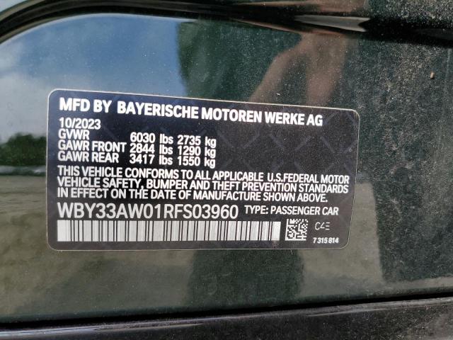 2024 BMW I4 M50 - WBY33AW01RFS03960
