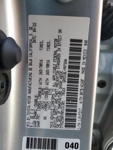 VIN 3TMDZ5BN7NM131301 2022 Toyota Tacoma, Double Cab no.12