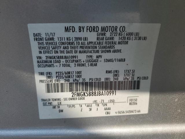 2018 FORD FLEX SE - 2FMGK5B88JBA10991