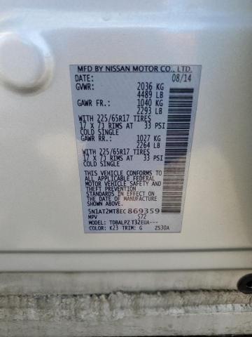 VIN 5N1AT2MT8EC869359 2014 Nissan Rogue, S no.13