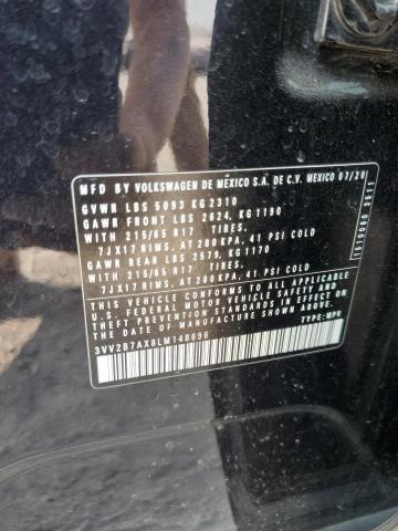 2020 VOLKSWAGEN TIGUAN SE 3VV2B7AX8LM148696