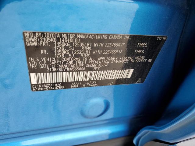 2017 TOYOTA RAV4 LE - 2T3BFREV1HW565896