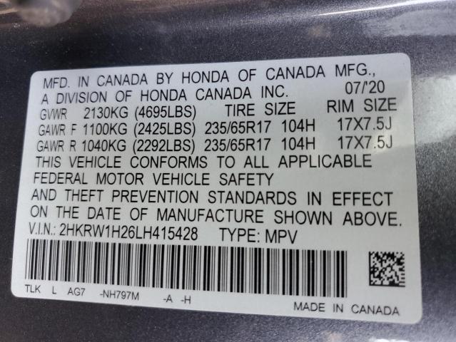 2020 HONDA CR-V LX - 2HKRW1H26LH415428