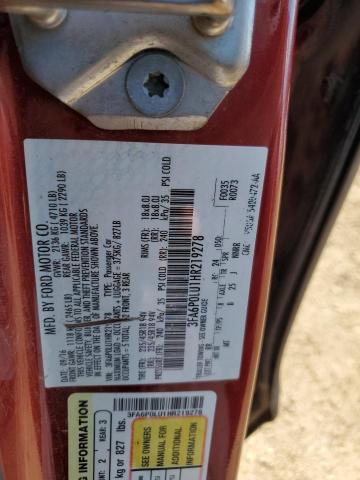 VIN 3FA6P0LU1HR219278 2017 Ford Fusion, Se Hybrid no.11