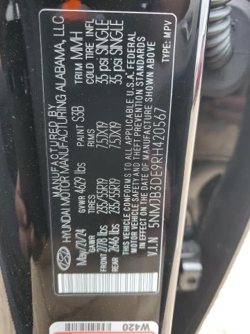 2024 HYUNDAI TUCSON SEL - 5NMJB3DE9RH420567