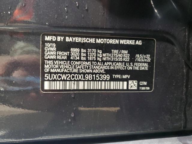 VIN 5UXCW2C0XL9B15399 2020 BMW X7 no.14