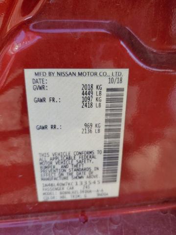 2019 NISSAN ALTIMA SV - 1N4BL4DW7KC133545