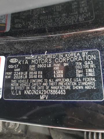2017 KIA SOUL - KNDJN2A21H7886463