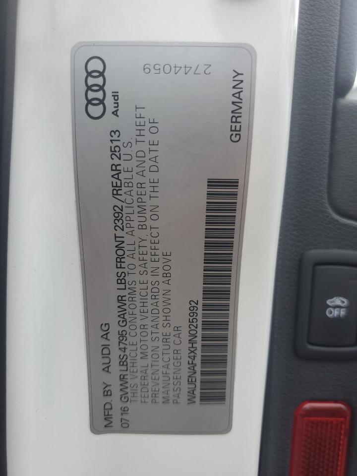 Lot #2960022708 2017 AUDI A4 PREMIUM