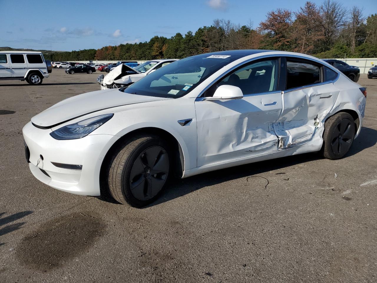 Lot #2969090369 2020 TESLA MODEL 3