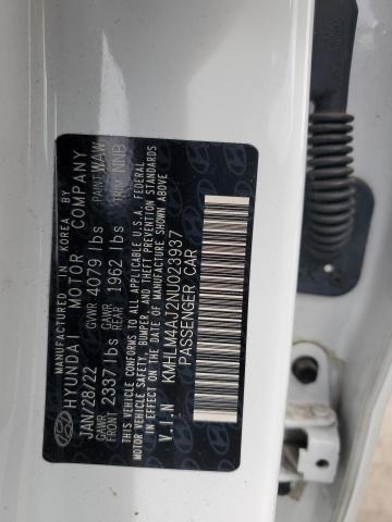 2022 HYUNDAI ELANTRA BL - KMHLM4AJ2NU023937