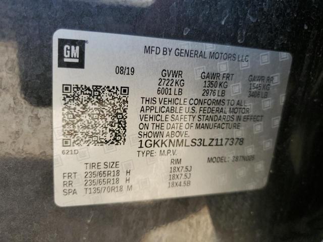 VIN 1GKKNMLS3LZ117378 2020 GMC Acadia, Slt no.14