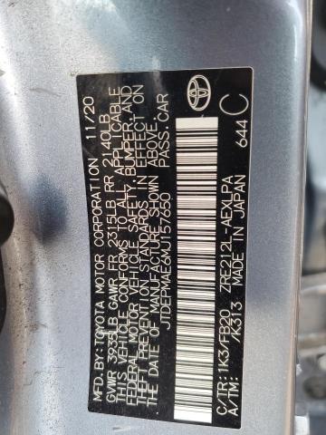 2021 TOYOTA COROLLA LE - JTDEPMAE6MJ157650