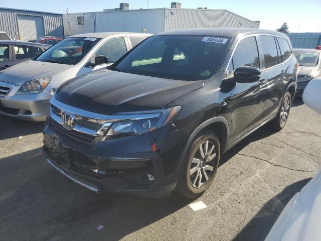 HONDA PILOT EX 2019 black  gas 5FNYF5H33KB045421 photo #1