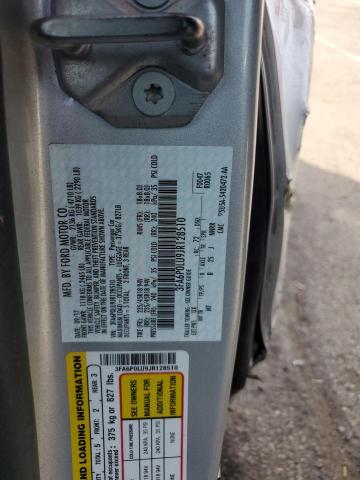 VIN 3FA6P0LU9JR128510 2018 Ford Fusion, Se Hybrid no.12