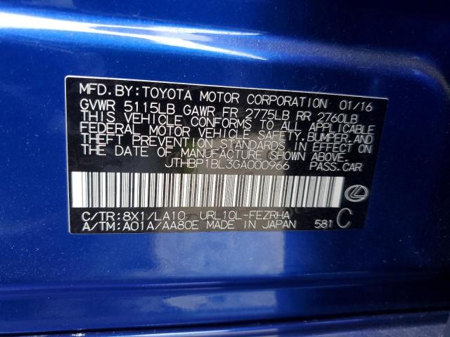 2016 LEXUS GS-F JTHBP1BL3GA000966