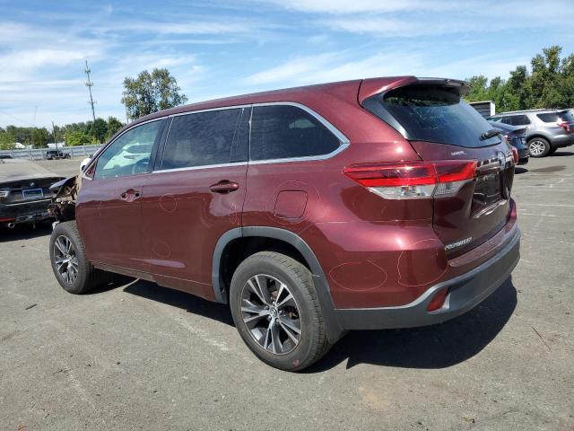 TOYOTA HIGHLANDER 2018 burgundy  gas 5TDBZRFH0JS815250 photo #3