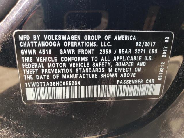 2017 VOLKSWAGEN PASSAT R-L - 1VWDT7A38HC055264