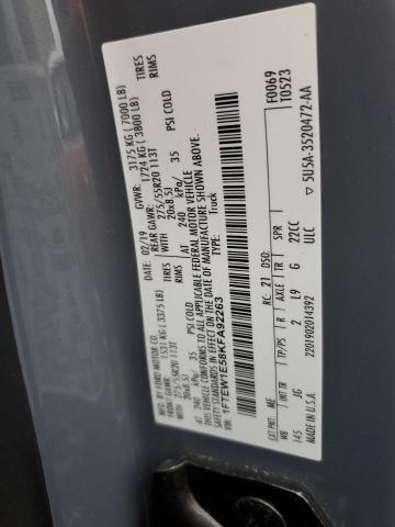 2019 FORD F150 SUPER - 1FTEW1E58KFA92263