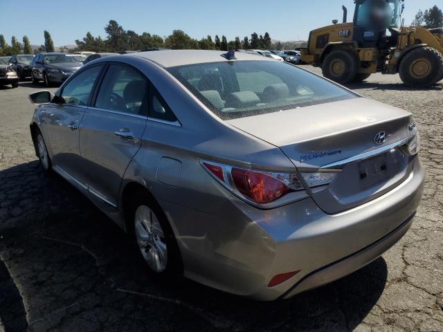 HYUNDAI SONATA HYB 2013 silver sedan 4d hybrid engine KMHEC4A42DA070374 photo #3