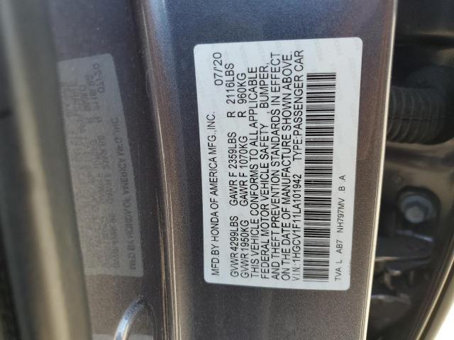 2020 HONDA ACCORD LX - 1HGCV1F11LA101942
