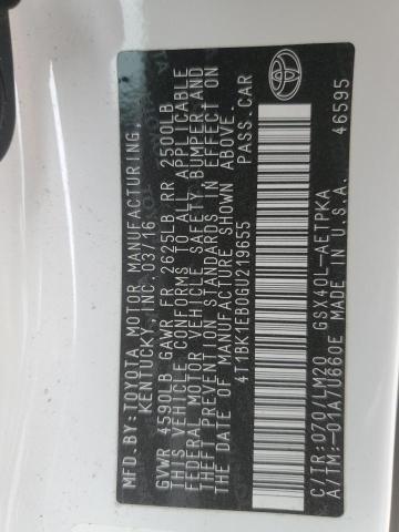 2016 TOYOTA AVALON XLE - 4T1BK1EB0GU219655