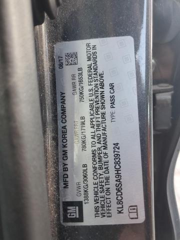 2017 CHEVROLET SPARK 1LT - KL8CD6SA9HC839724