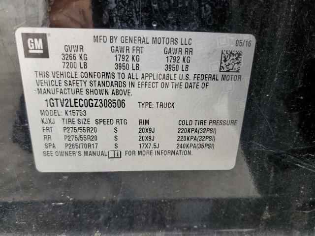 2016 GMC SIERRA K15 - 1GTV2LEC0GZ308506