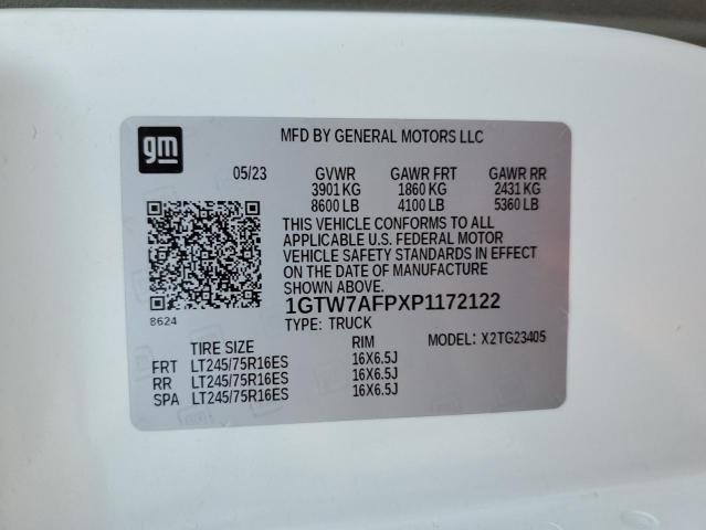 2023 GMC SAVANA G25 1GTW7AFPXP1172122