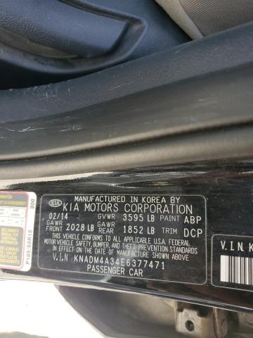 VIN KNADM4A34E6377471 2014 KIA Rio, LX no.12