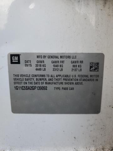 2016 CHEVROLET MALIBU LIM - 1G11C5SA2GF139092