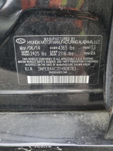 VIN 5NPEB4AC2EH908783 2014 Hyundai Sonata, Gls no.12