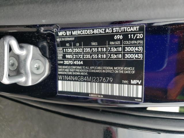 VIN W1N4N4GB4MJ237679 2021 Mercedes-Benz GLA-Class,... no.13