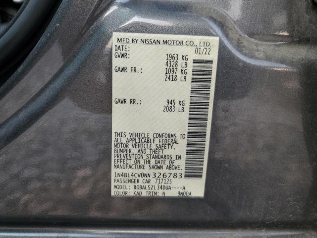 VIN 1N4BL4CV0NN326783 2022 NISSAN ALTIMA no.13