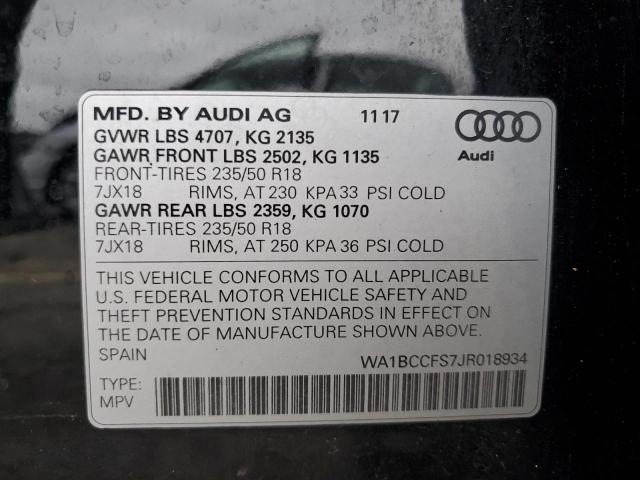 2018 AUDI Q3 PREMIUM - WA1BCCFS7JR018934