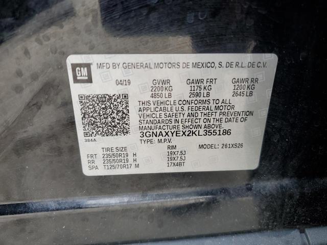 2019 CHEVROLET EQUINOX PR - 3GNAXYEX2KL355186