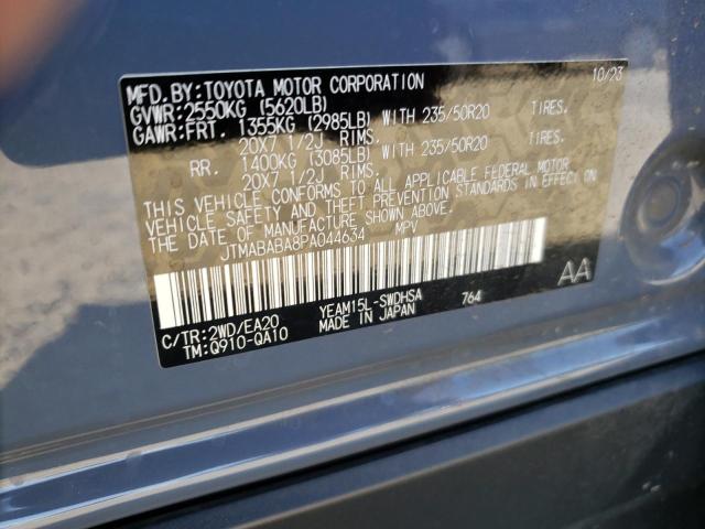 2023 SUBARU SOLTERRA P JTMABABA8PA044634