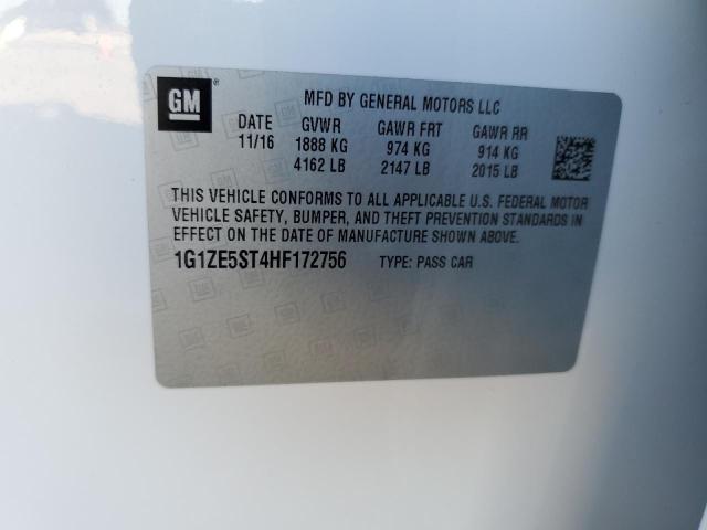 2017 CHEVROLET MALIBU LT - 1G1ZE5ST4HF172756