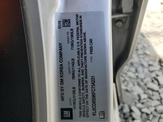 2015 CHEVROLET SPARK 1LT - KL8CD6S96FC754231