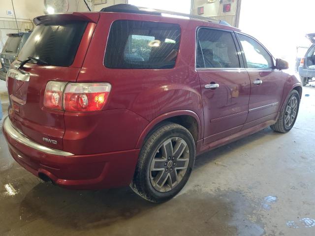 GMC ACADIA DEN 2012 red  gas 1GKKVTED4CJ357675 photo #4