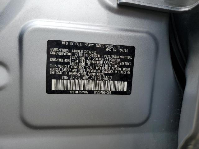 2015 SUBARU FORESTER 2 - JF2SJAWC2FH489462