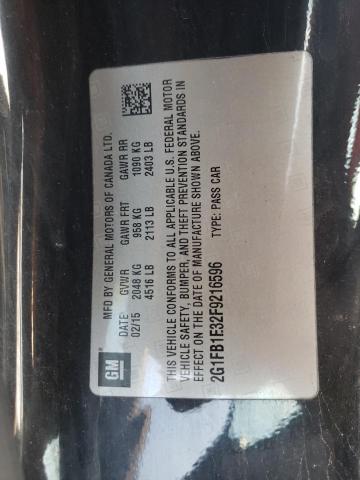 2015 CHEVROLET CAMARO LS - 2G1FB1E32F9216596