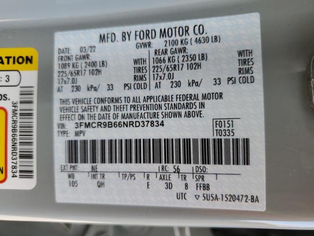 2022 FORD BRONCO SPO - 3FMCR9B66NRD37834